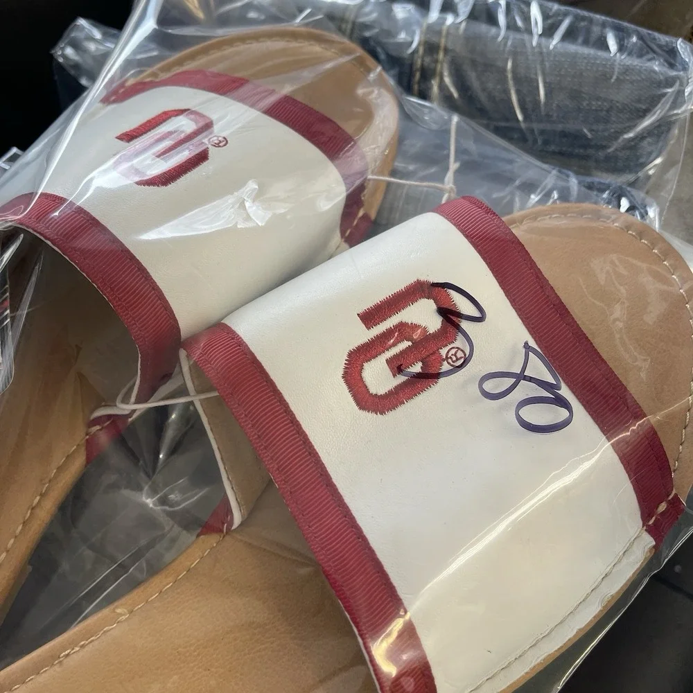 University of Oklahoma Sooners Slides Womens 12 Mens 11 Sandals Sports